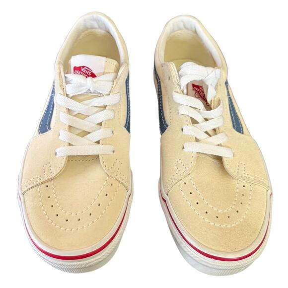 Vans Off White/Cream Suede Textile Unisex Sneakers 5M 6.5W NWOB - Picture 3 of 8